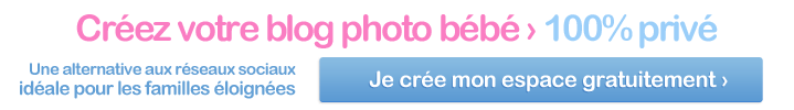 Créez l'espace privé de bébé pour partager albums photos et vidéos avec votre famille